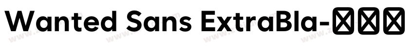 Wanted Sans ExtraBla字体转换
